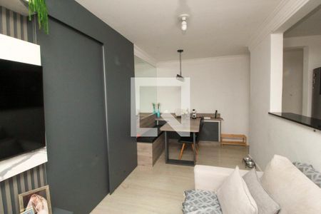 Sala de apartamento à venda com 2 quartos, 46m² em Vila Homero Thon, Santo André