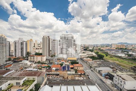 Sala/Cozinha - VIsta de apartamento para alugar com 1 quarto, 28m² em Vila Romana, São Paulo