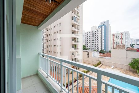 Varanda da Sala de apartamento à venda com 2 quartos, 72m² em Vila Clementino, São Paulo