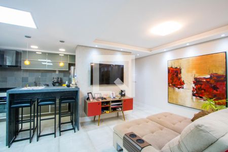 Sala de apartamento à venda com 2 quartos, 84m² em Parque Bandeirante, Santo André