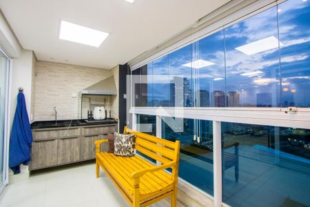 Varanda gourmet de apartamento à venda com 2 quartos, 84m² em Parque Bandeirante, Santo André