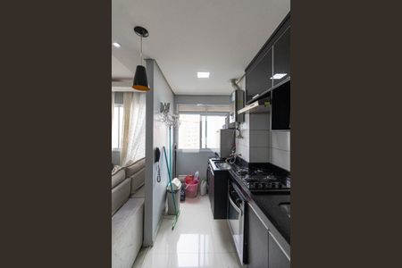 Sala/Cozinha/Área de Serviço  de apartamento para alugar com 2 quartos, 46m² em Vila Carmosina, São Paulo