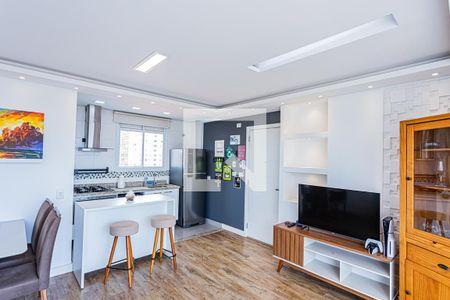Sala e cozinha de apartamento para alugar com 2 quartos, 67m² em Vila Pereira Barreto, São Paulo