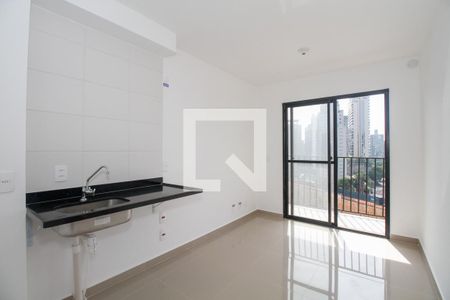 Sala e Cozinha de kitnet/studio para alugar com 1 quarto, 27m² em Pinheiros, São Paulo
