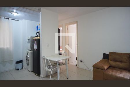 Sala/cozinha  de apartamento à venda com 2 quartos, 43m² em Vila Nova, Porto Alegre