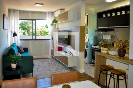 Sala  de apartamento à venda com 2 quartos, 60m² em Vila Nova, Porto Alegre
