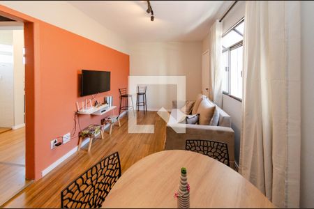 Sala de apartamento à venda com 2 quartos, 55m² em Jardim Montanhês, Belo Horizonte