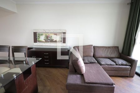 Sala de apartamento à venda com 2 quartos, 68m² em Vila Homero Thon, Santo André