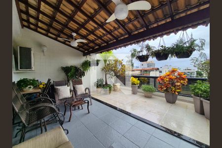 Varanda  de apartamento à venda com 3 quartos, 280m² em Recreio dos Bandeirantes, Rio de Janeiro