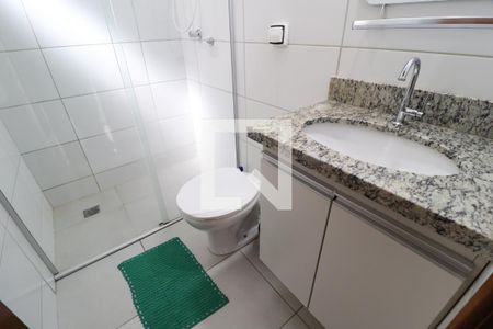 Banheiro Social de apartamento para alugar com 2 quartos, 55m² em Santa Mônica, Uberlândia