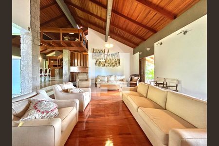 Sala de casa de condomínio para alugar com 6 quartos, 555m² em Santo Antonio de Lisboa, Florianópolis