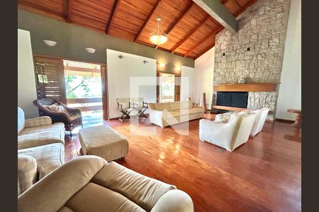 Sala de casa de condomínio para alugar com 6 quartos, 555m² em Santo Antonio de Lisboa, Florianópolis