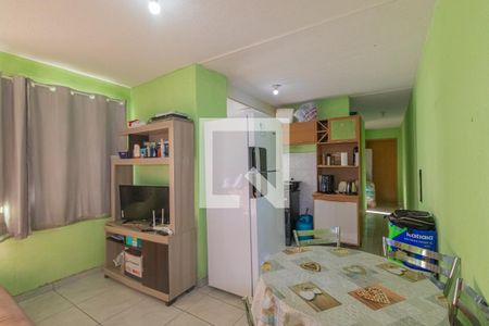 Sala/Cozinha de apartamento à venda com 2 quartos, 42m² em Guajuviras, Canoas