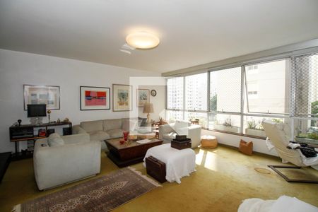 Sala de Estar de apartamento à venda com 3 quartos, 137m² em Jardim Paulista, São Paulo
