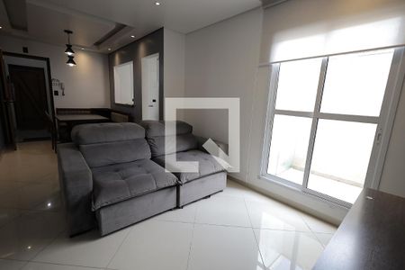 Sala de apartamento para alugar com 2 quartos, 92m² em Vila Alzira, Santo André