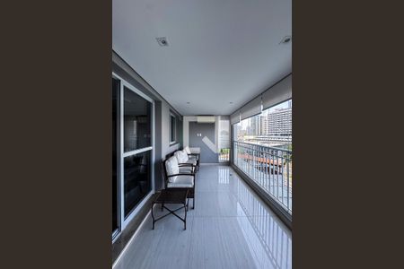 Varanda da Sala de apartamento à venda com 2 quartos, 91m² em Vila Regente Feijó, São Paulo