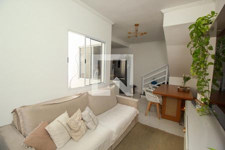 Sala de apartamento à venda com 2 quartos, 90m² em Vila Lutécia, Santo André