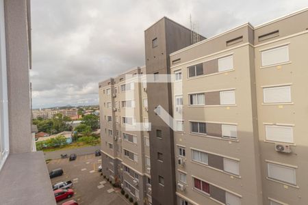 Vista da Sala/Cozinha de apartamento para alugar com 2 quartos, 48m² em Estância Velha, Canoas