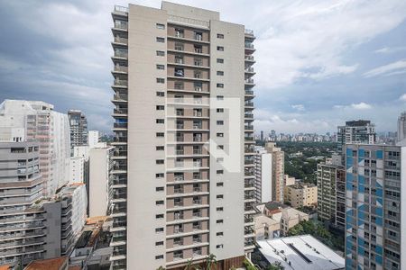 Sala/Cozinha - VIsta de apartamento para alugar com 1 quarto, 37m² em Pinheiros, São Paulo