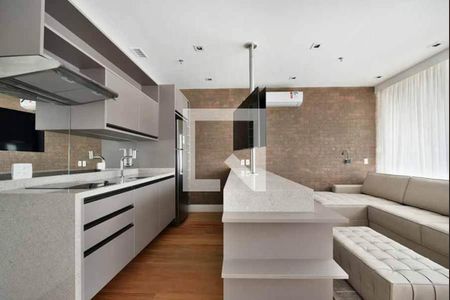Sala/Cozinha de apartamento para alugar com 1 quarto, 63m² em Vila Olímpia, São Paulo