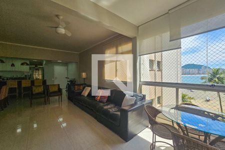Sala de apartamento para alugar com 3 quartos, 140m² em Vila Luis Antonio, Guarujá