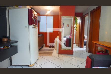 Sala/Cozinha de apartamento à venda com 2 quartos, 40m² em Vila Nova, Porto Alegre