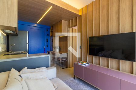 Sala/Cozinha de apartamento para alugar com 1 quarto, 30m² em Sumaré, São Paulo