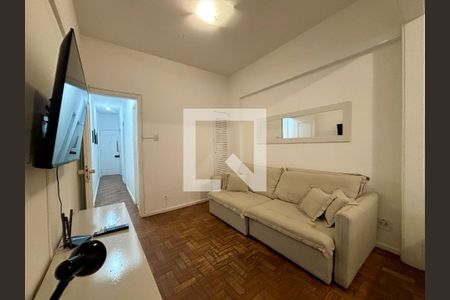 Sala/quarto de apartamento para alugar com 1 quarto, 50m² em Copacabana, Rio de Janeiro