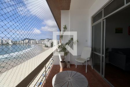 Varanda de apartamento para alugar com 3 quartos, 170m² em Centro, Guarujá