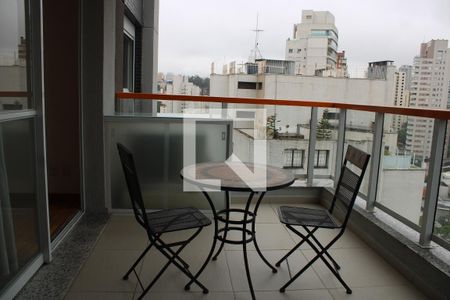 Varanda da Sala de apartamento para alugar com 1 quarto, 50m² em Vila Mariana, São Paulo