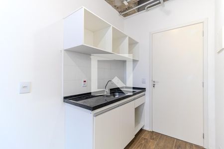 Cozinha de kitnet/studio para alugar com 1 quarto, 22m² em Campos Elíseos, São Paulo