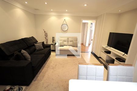 Sala de apartamento à venda com 3 quartos, 94m² em Vila Valparaíso, Santo André