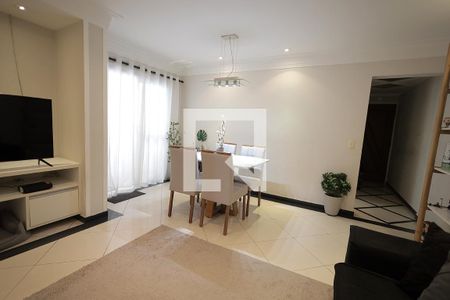 Sala de apartamento à venda com 3 quartos, 94m² em Vila Valparaíso, Santo André