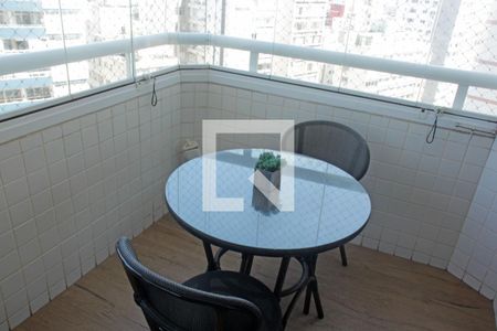 Varanda da Sala de apartamento para alugar com 1 quarto, 43m² em Boqueirão, Santos
