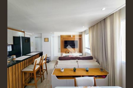 Sala  de apartamento à venda com 1 quarto, 36m² em Vila Flora, Guarulhos