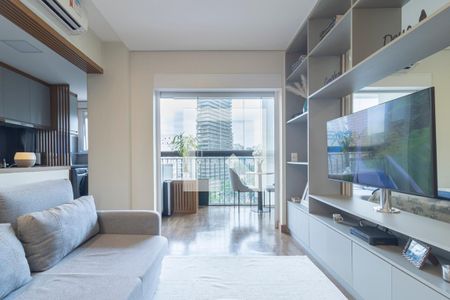 Sala de apartamento para alugar com 1 quarto, 48m² em Vila Nova Conceição, São Paulo