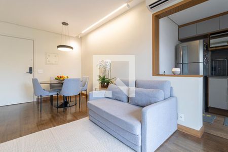 Sala de apartamento para alugar com 1 quarto, 48m² em Vila Nova Conceição, São Paulo