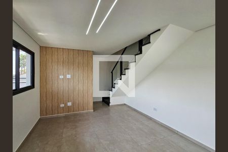 Sala/Cozinha de casa à venda com 3 quartos, 95m² em Vila Scarpelli, Santo André