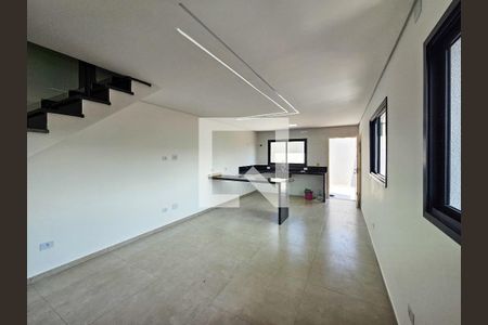 Sala/Cozinha de casa à venda com 3 quartos, 95m² em Vila Scarpelli, Santo André