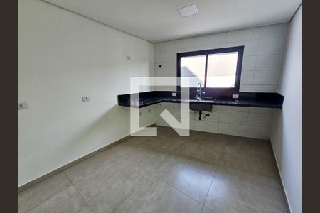 Sala/Cozinha de casa à venda com 3 quartos, 101m² em Vila Scarpelli, Santo André