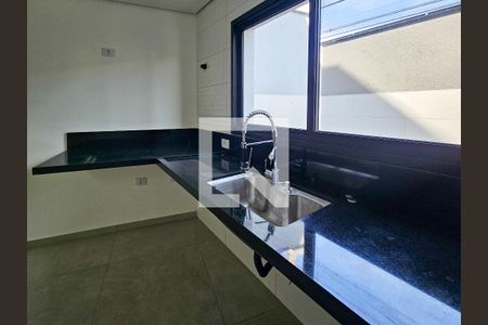 Sala/Cozinha de casa à venda com 3 quartos, 101m² em Vila Scarpelli, Santo André