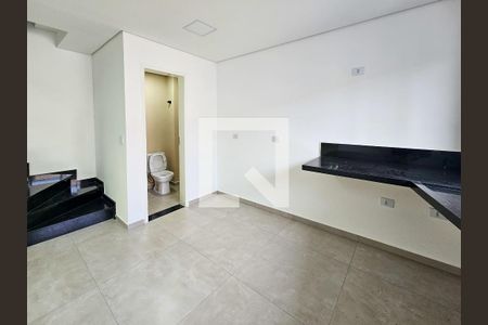 Sala/Cozinha de casa à venda com 3 quartos, 101m² em Vila Scarpelli, Santo André