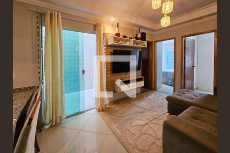 Sala/Cozinha de apartamento para alugar com 2 quartos, 58m² em Parque das Nações, Santo André