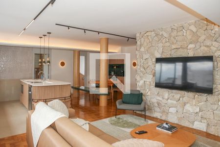 Sala e Cozinha de apartamento à venda com 3 quartos, 131m² em Perdizes, São Paulo