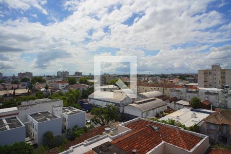 Varanda _Vista  de kitnet/studio para alugar com 1 quarto, 47m² em Floresta, Porto Alegre