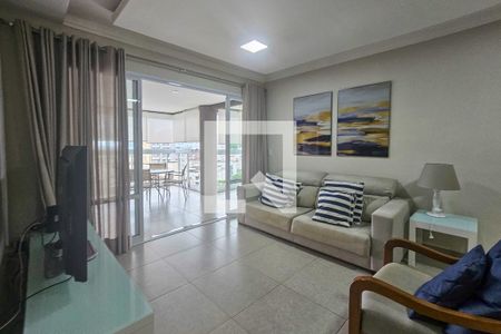 Sala de apartamento para alugar com 3 quartos, 119m² em Jardim Praiano, Guarujá