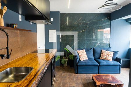 Sala/Cozinha de apartamento para alugar com 1 quarto, 35m² em Vila da Saúde, São Paulo