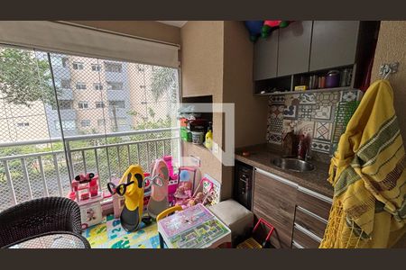 Sala - Sala de Jantar Varanda de apartamento à venda com 3 quartos, 79m² em Campestre, Santo André