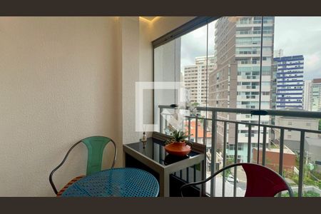 Varanda de kitnet/studio para alugar com 1 quarto, 26m² em Pompeia, São Paulo