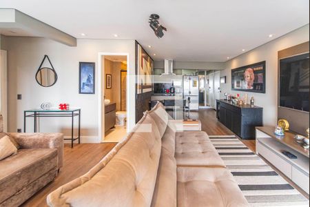 Sala de apartamento à venda com 2 quartos, 77m² em Campestre, Santo André